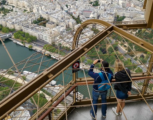 Besucher auf dem Gipfel